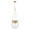 Z-Lite Calhoun Pendant, 1-Light, 13 In.W x 14.75 In.H, Heritage Brass/Clear seedy 7506P13-HBR - alternate 1